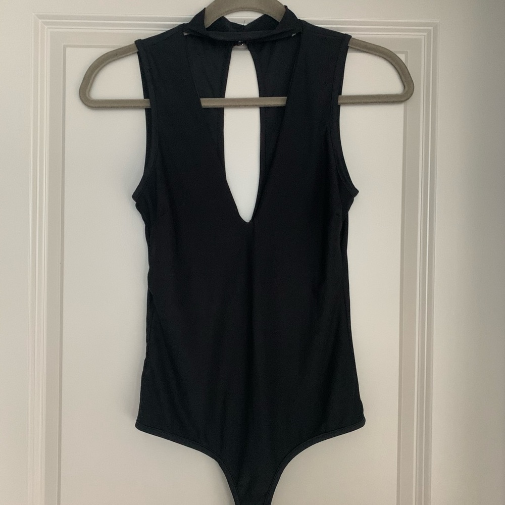 Black Choker Bodysuit